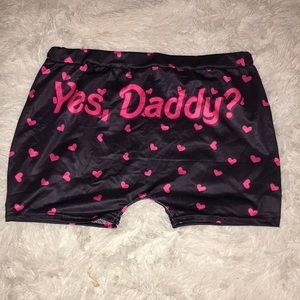“Yes Daddy” lounge shorts